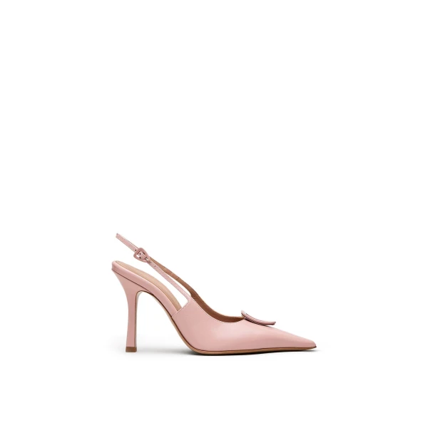 Scanlan Theodore Mini Triangle Slingback 9.5 in Rosa | Heels | Coveti