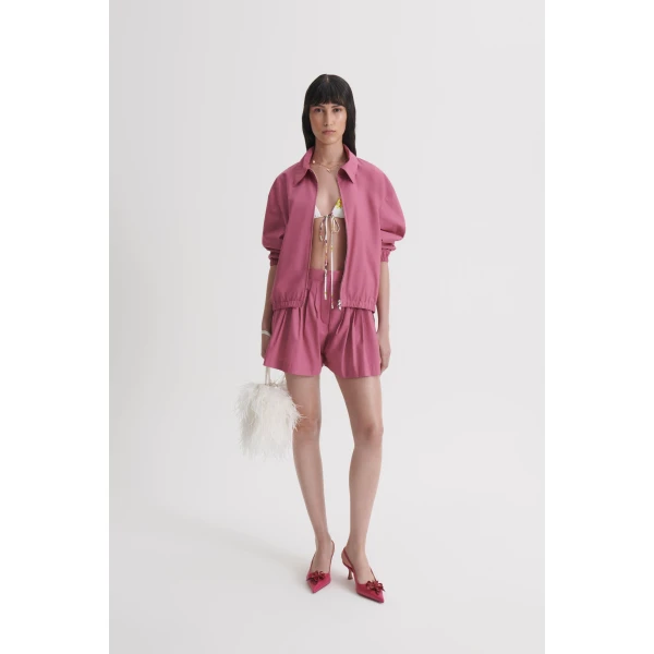 Scanlan Theodore Parachute Cotton Bomber in Crimson
