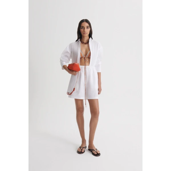 Scanlan Theodore Parachute Cotton Shirt in White