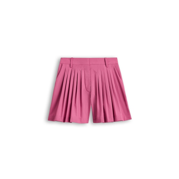 Scanlan Theodore Parachute Pleat Short in Crimson