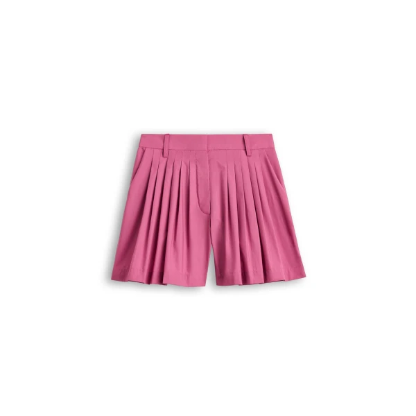 Parachute Pleat Short in Crimson