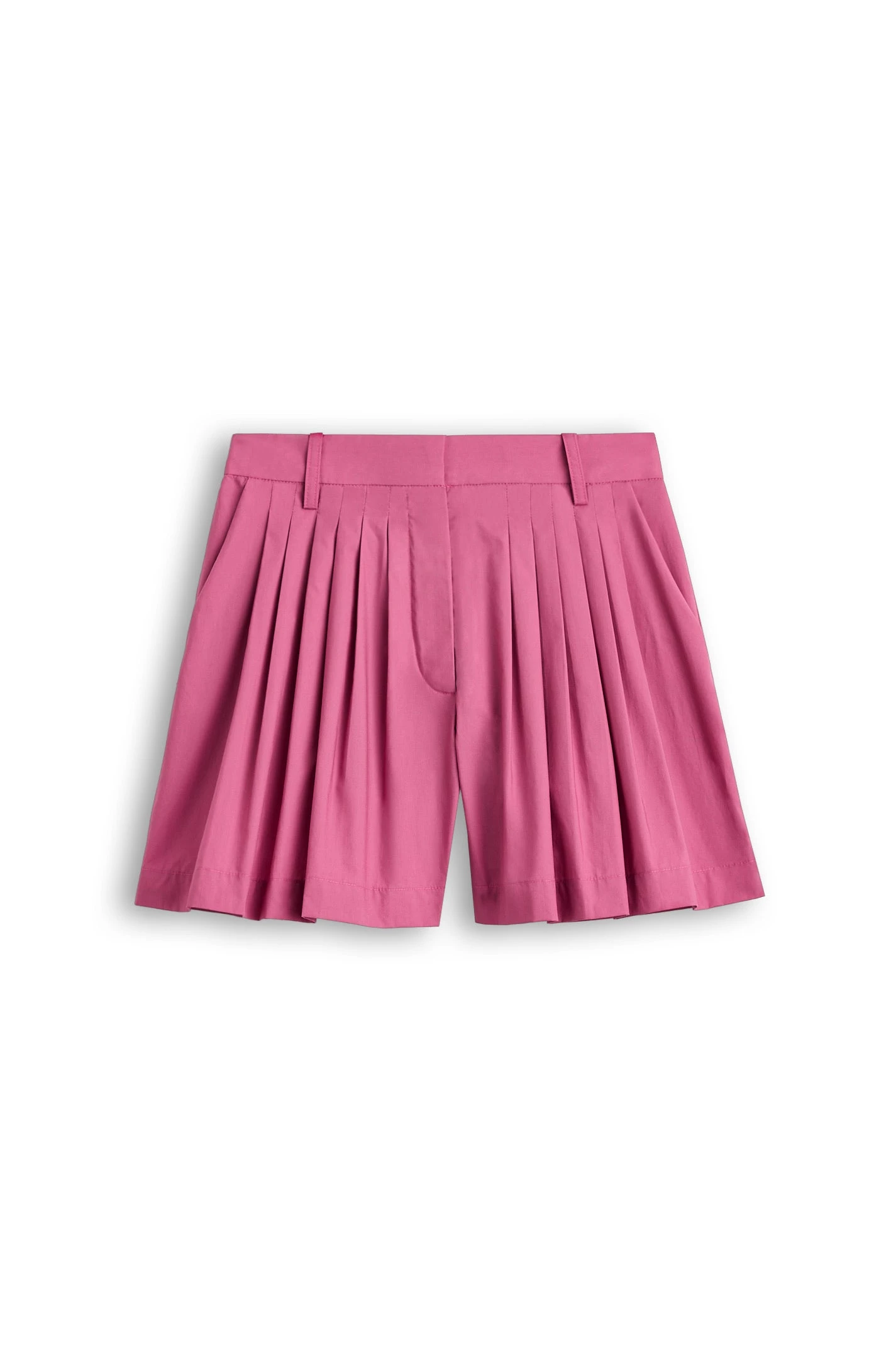 Scanlan Theodore Parachute Pleat Short in Crimson at Coveti Scanlan Theodore Parachute Pleat Short in Crimson