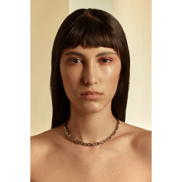 Scanlan Theodore Petra Chain Choker in Silver | Necklace | Coveti