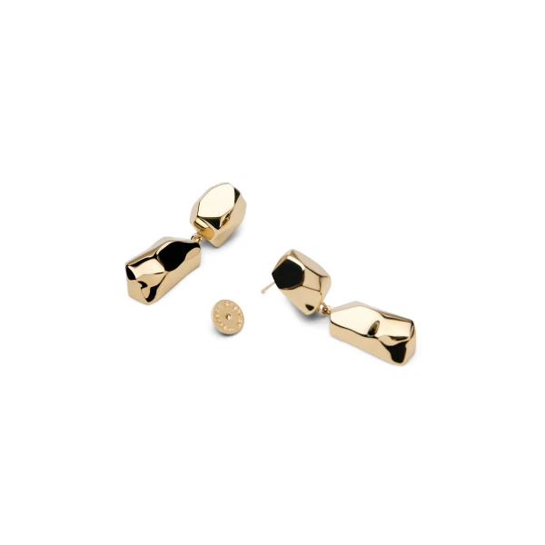 Scanlan Theodore Petra Drop Earrings in Light Gold | Earrings | Coveti