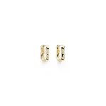 Scanlan Theodore Petra Huggie Hoops in Light Gold | Earrings | Coveti