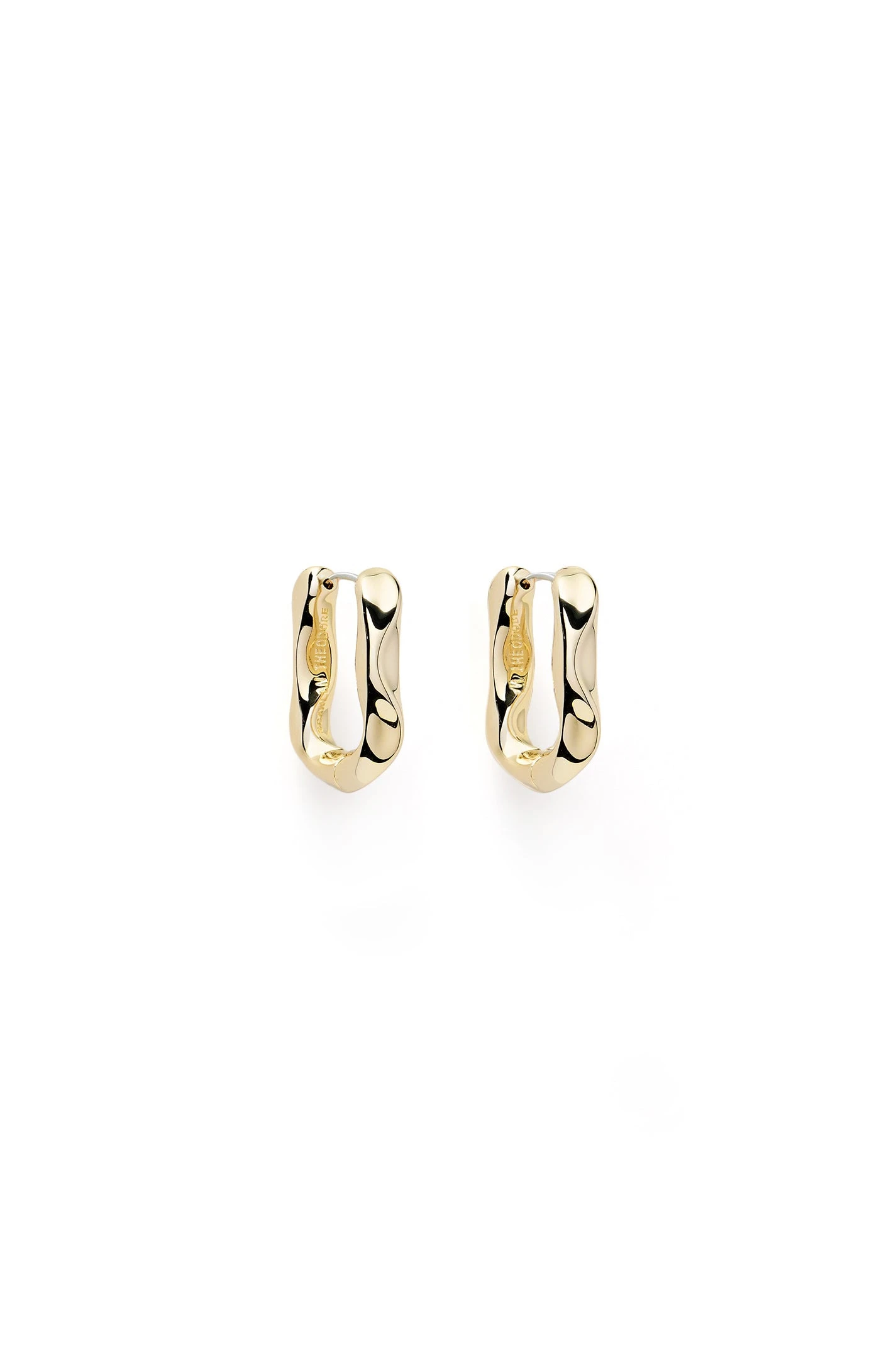 Scanlan Theodore Petra Huggie Hoops in Light Gold Scanlan Theodore Petra Huggie Hoops in Light Gold | Earrings | Coveti