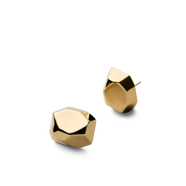 Scanlan Theodore Petra Studs in Light Gold | Earrings | Coveti