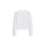 Scanlan Theodore Pleat Rib Cardigan in White