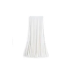 Scanlan Theodore Pleat Rib Flared Skirt in White at Coveti Scanlan Theodore Pleat Rib Flared Skirt in White