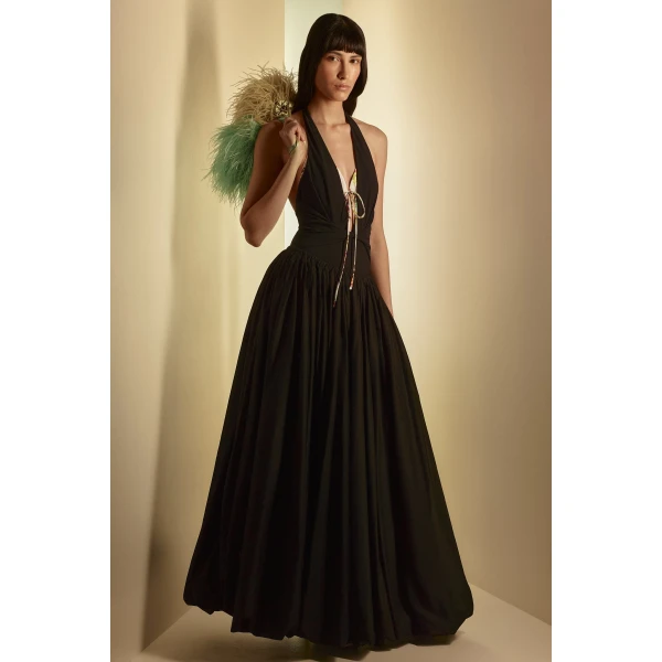 Scanlan Theodore Polished Voile Bubble Skirt in Black | Skirts | Coveti