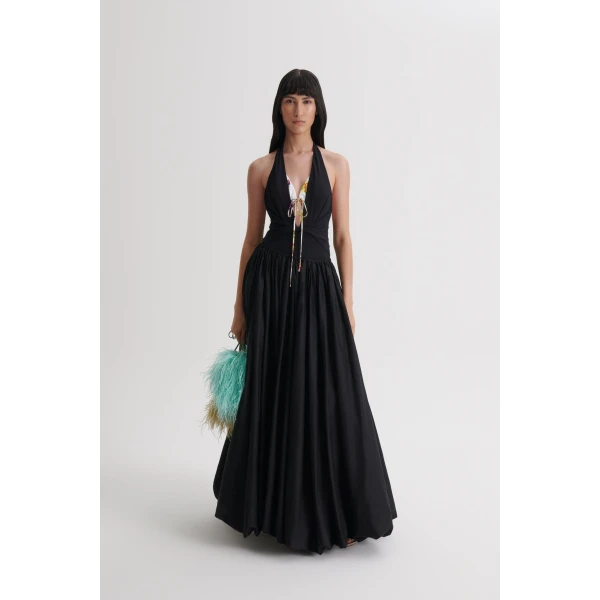 Scanlan Theodore Polished Voile Bubble Skirt in Black | Skirts | Coveti