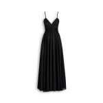 Scanlan Theodore Polished Voile Dress in Black | Maxi Dresses | Coveti