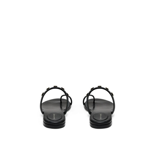 Scanlan Theodore Poppy Flat Sandal in Black | Sandals | Coveti