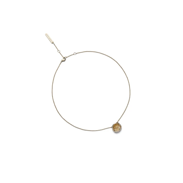Scanlan Theodore Poppy Pendant Necklace in Light Gold | Necklace | Coveti