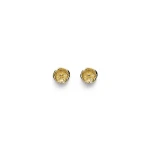 Scanlan Theodore Poppy Studs in Light Gold | Earrings | Coveti