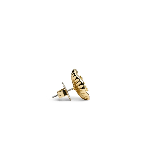 Scanlan Theodore Poppy Studs in Light Gold | Earrings | Coveti