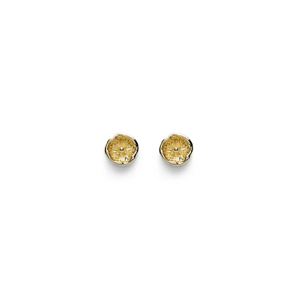 Scanlan Theodore Poppy Studs in Light Gold | Earrings | Coveti