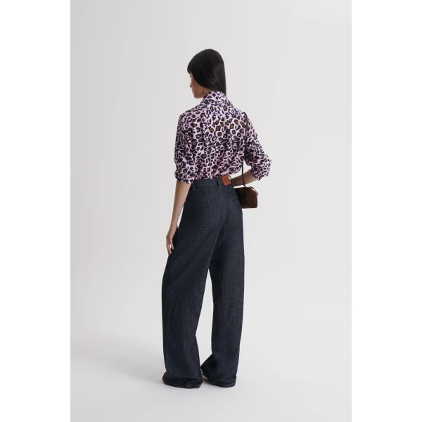 Scanlan Theodore Silk Animal Print Shirt in Pink | Tops | Coveti