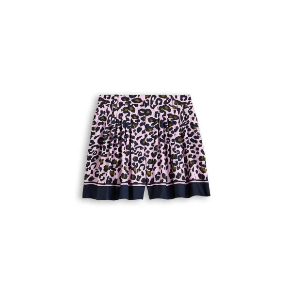 Silk Animal Print Short in Pink