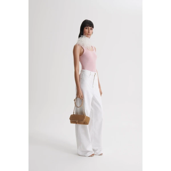 Scanlan Theodore Silk Cotton Singlet in Pink | Tops | Coveti