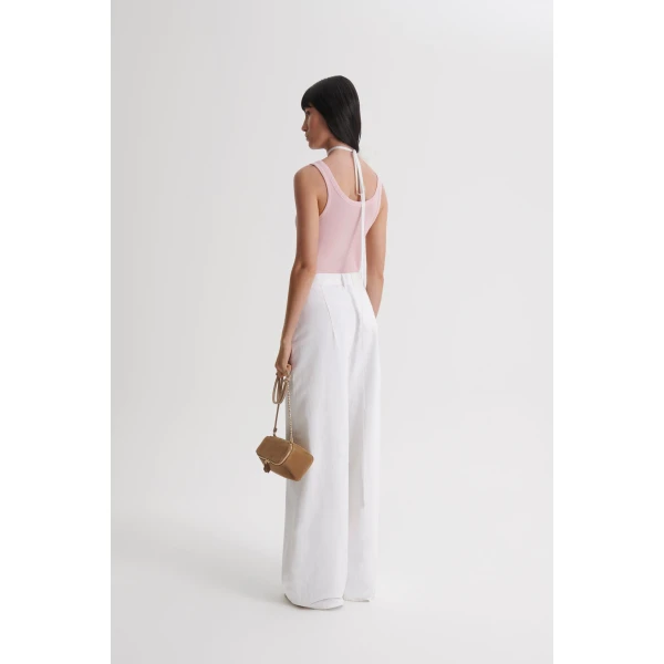 Scanlan Theodore Silk Cotton Singlet in Pink | Tops | Coveti