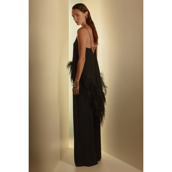 Scanlan Theodore Silk Georgette Soft Trouser in Black | Pants | Coveti