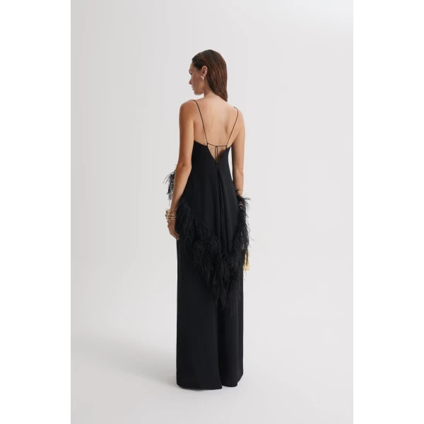 Scanlan Theodore Silk Georgette Soft Trouser in Black | Pants | Coveti
