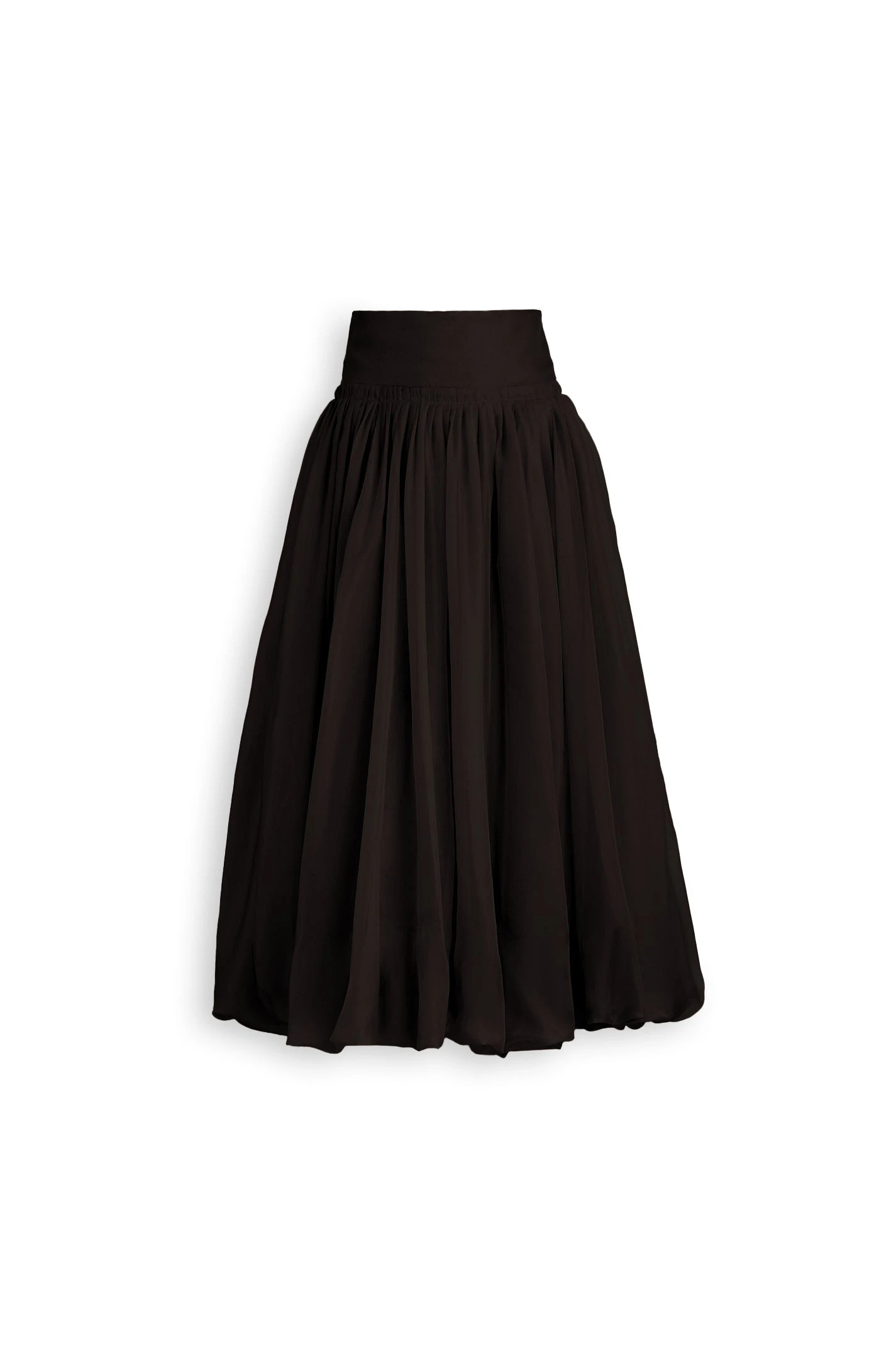 Scanlan Theodore Silk Organza Bubble Skirt in Bitter Chocolate Scanlan Theodore Silk Organza Bubble Skirt in Bitter Chocolate | Skirts | Coveti