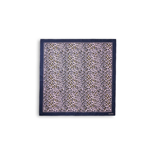 Scanlan Theodore Silk Twill Animal Scarf in Pink | Scarves | Coveti