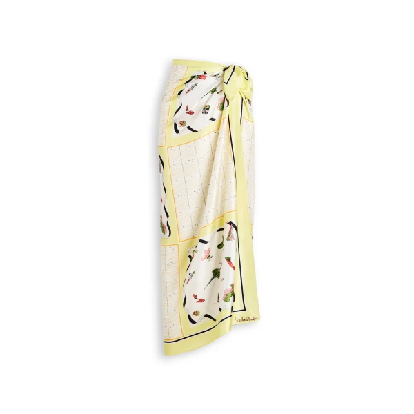 Scanlan Theodore Silk Twill Scarf in Limoncello
