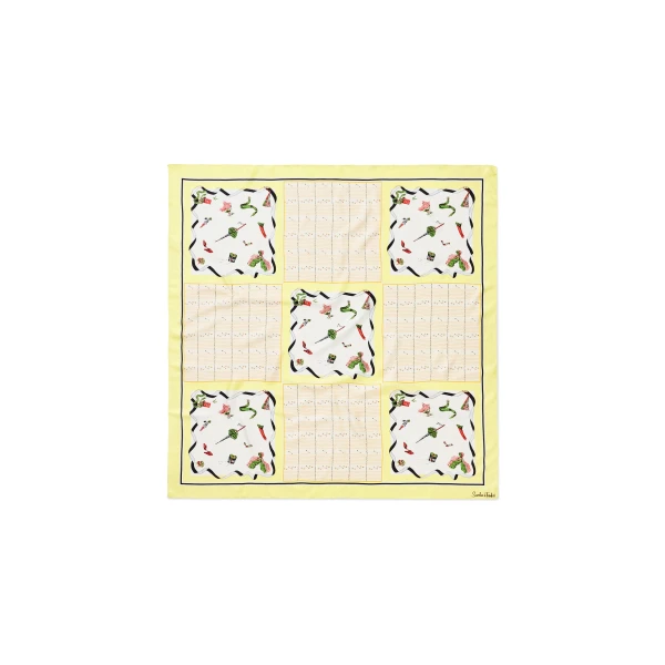 Silk Twill Scarf in Limoncello