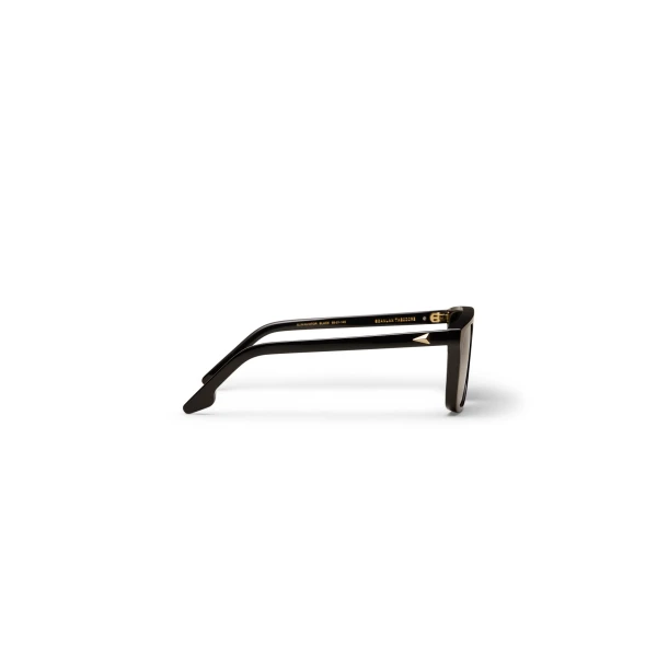 Scanlan Theodore Slim Aviator Sunglasses in Black | Sunglasses | Coveti