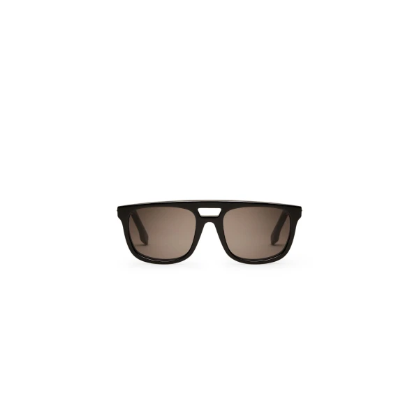 Scanlan Theodore Slim Aviator Sunglasses in Black | Sunglasses | Coveti