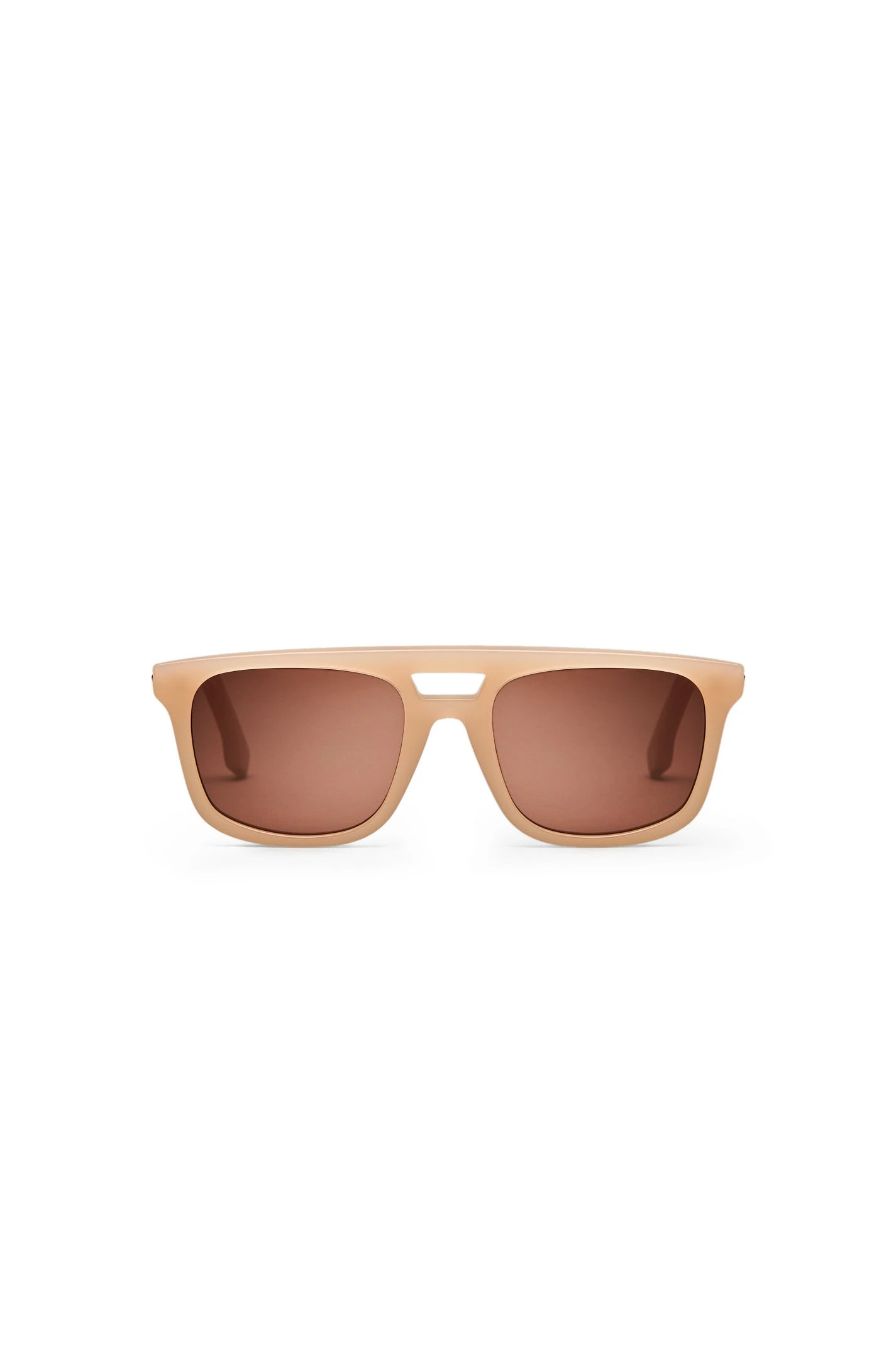 Scanlan Theodore Slim Aviator Sunglasses in Milky Brown Scanlan Theodore Slim Aviator Sunglasses in Milky Brown | Sunglasses | Coveti