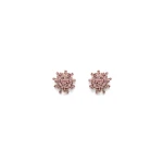 Scanlan Theodore Small Cascade Studs in Light Rose | Earrings | Coveti