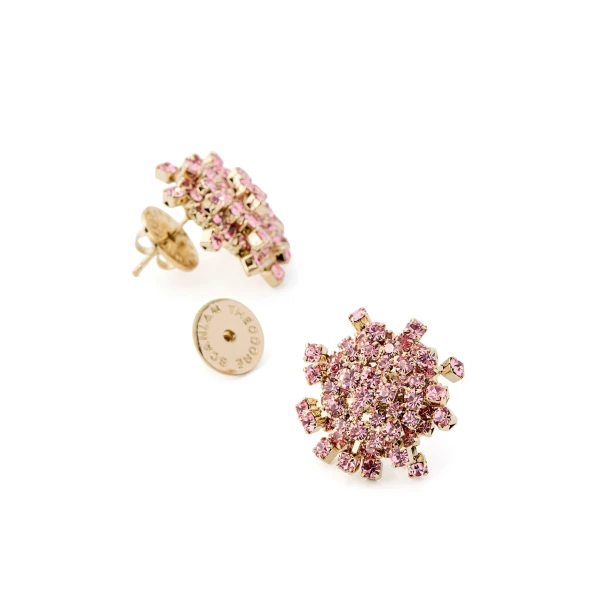 Scanlan Theodore Small Cascade Studs in Light Rose | Earrings | Coveti