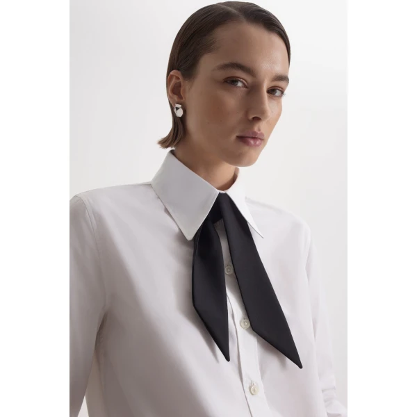 Scanlan Theodore Soft Cravat in Black | Scarves | Coveti