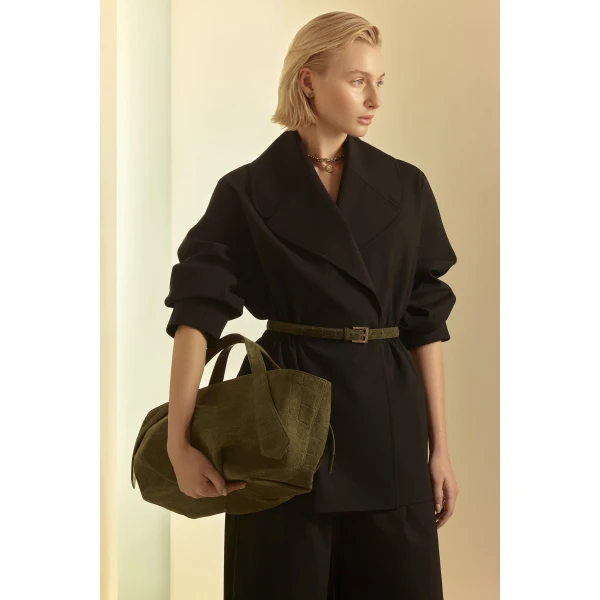 Scanlan Theodore Squared Buckle Belt 2 cm in Jungle | Belts | Coveti