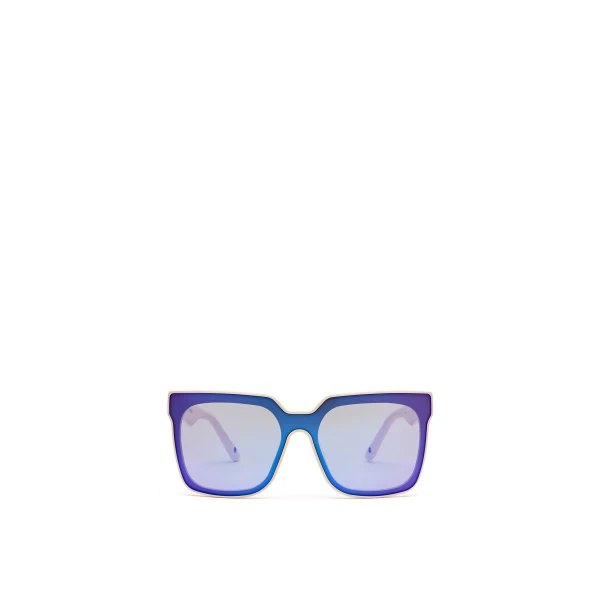 Squared Sunglasses in Cream Purple