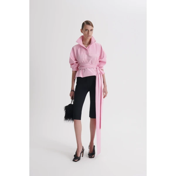 Scanlan Theodore Taffeta Sportif Tie in Sugar | Scarves | Coveti