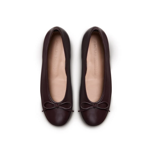 Scanlan Theodore Tailored Ballet Flat in Mogano | Flats | Coveti