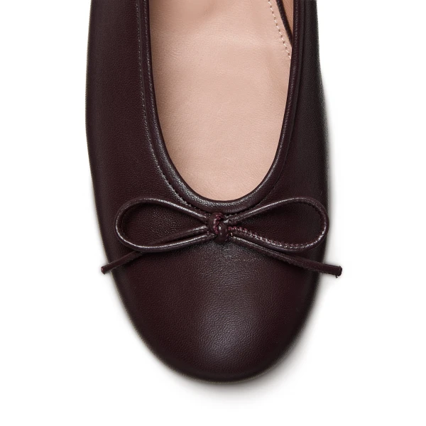 Scanlan Theodore Tailored Ballet Flat in Mogano | Flats | Coveti