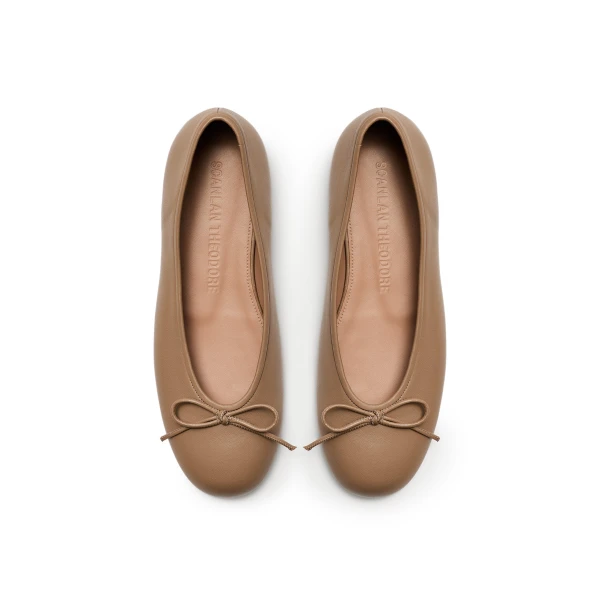 Scanlan Theodore Tailored Ballet Flat in Sable | Flats | Coveti