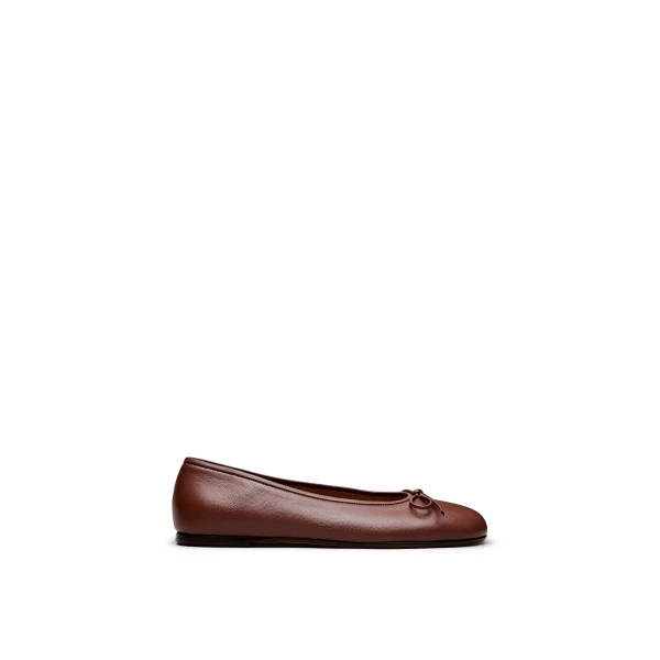 Tailored Ballet Flat in Spice
