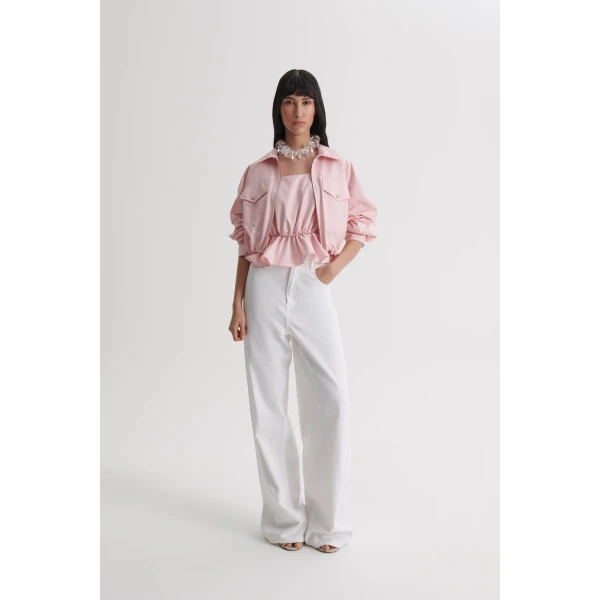 Scanlan Theodore Tech Bomber in Pink | Jackets | Coveti