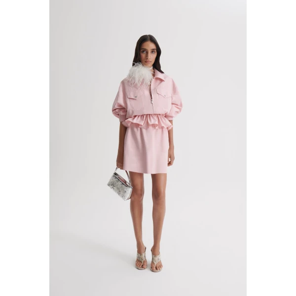 Scanlan Theodore Tech Mini Skirt in Pink | Skirts | Coveti