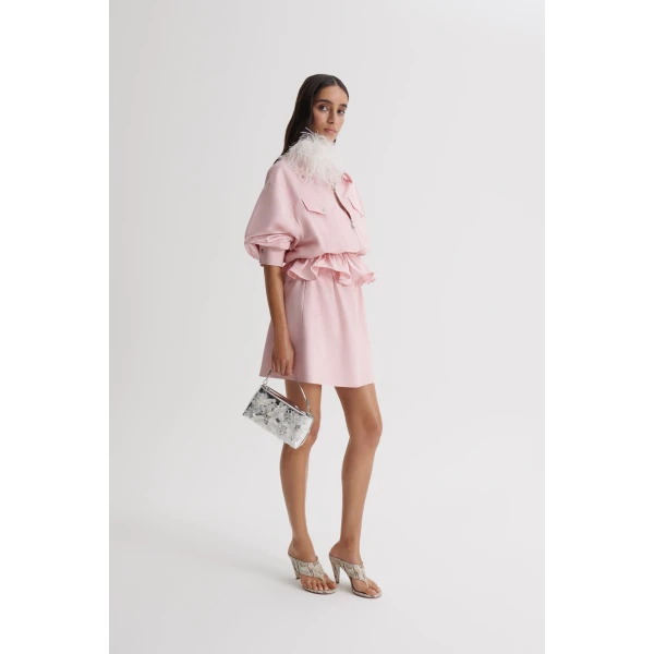 Scanlan Theodore Tech Mini Skirt in Pink | Skirts | Coveti