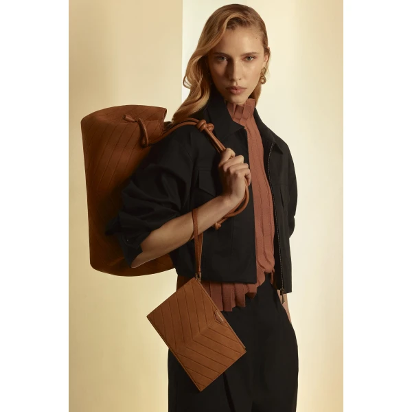 Scanlan Theodore The Athos Flat Pouch in Brandy