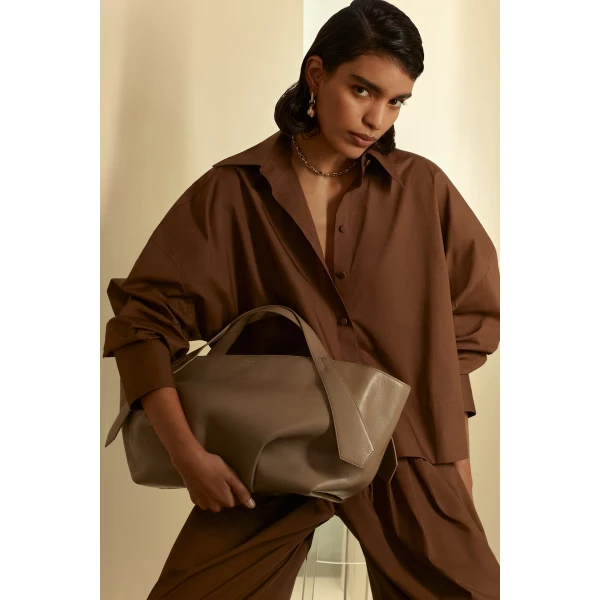 Scanlan Theodore The Carry All Shopper in Taupe | Totes & Top-Handle Bags | Coveti