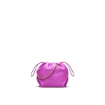 Scanlan Theodore The Leather Drawstring Bag in Fuschia | Bucket Bags | Coveti